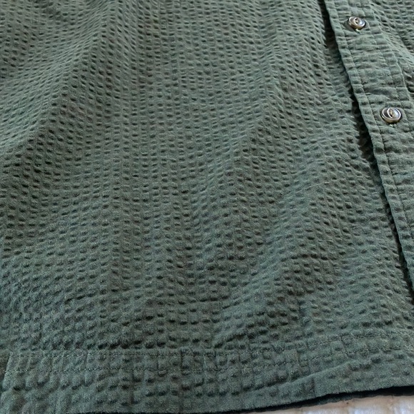 Banana Republic Olive Button Down Shirt - Picture 6 of 8